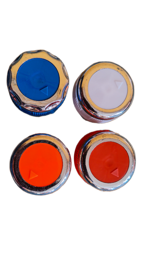 Half chrome knob